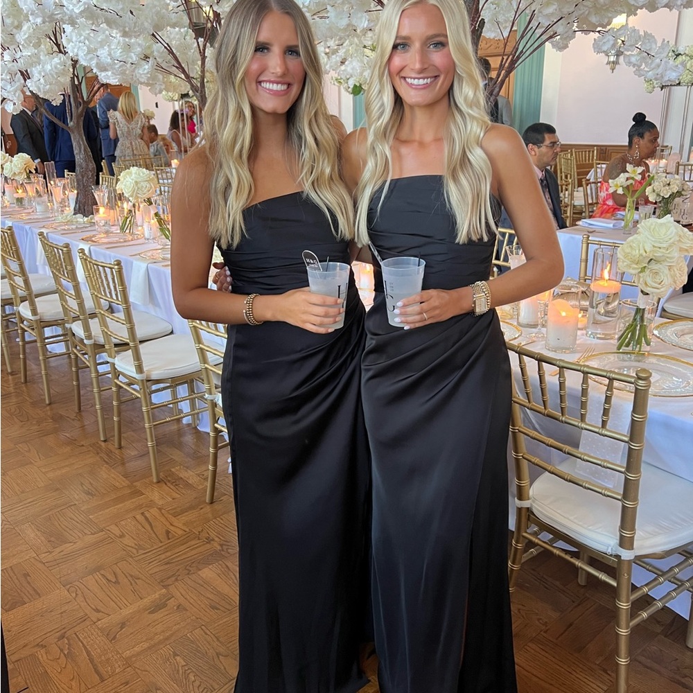 Azazie Black Maxi Dress